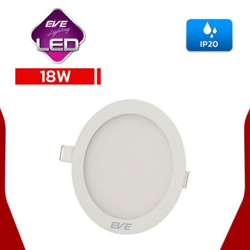 ดาวน์ไลท์ LED หน้ากลม 18w EVE