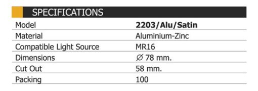 โคมไฟดาวน์ไลท์ฝังฝ้า LED