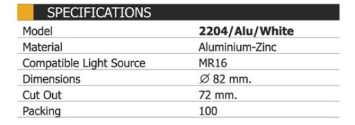 โคมไฟดาวน์ไลท์ฝังฝ้า LED