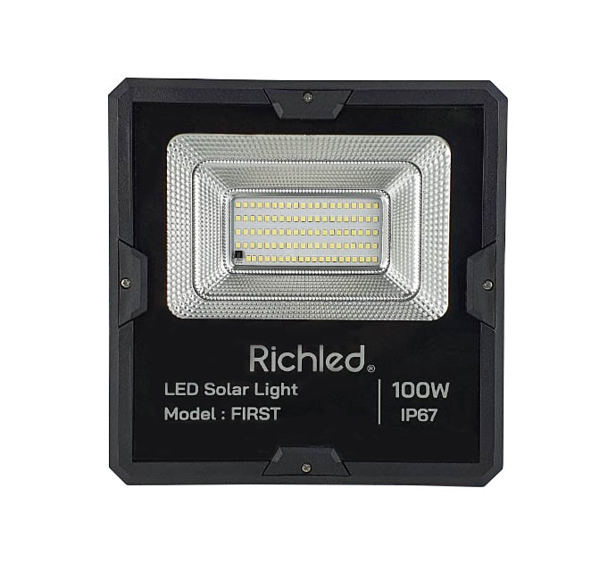 สปอร์ตไลท์โซล่าเซลล์ LED 100W RICHLED FIRST