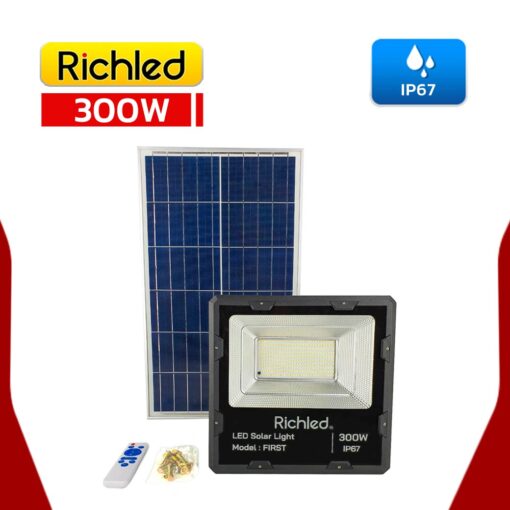 สปอร์ตไลท์โซล่าเซลล์ LED 300W RICHLED FIRST