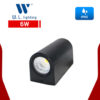 โคมไฟติดผนังภายนอก W.L.LIGHTING WL-B11-2-6W-BK LED 6W