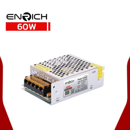 พาวเวอร์ซัพพลาย ENRICH S-60 12V 5A 60W