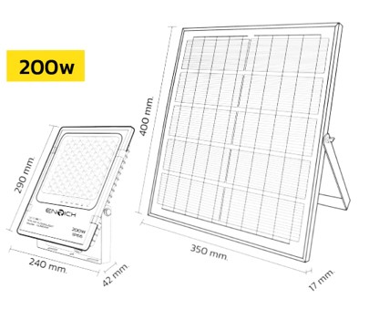 สปอร์ตไลท์โซล่าเซลล์-LED-ENRICH-GUNDAM-200W-01