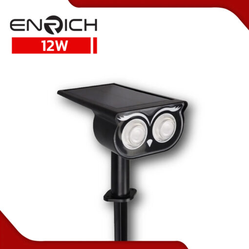 โคมไฟสนามโซล่าเซลล์-LED-ENRICH-12W-SPY