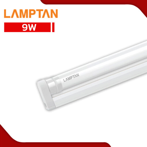 ชุดรางหลอดไฟ LED T8 9W LAMPTAN SET GLOSS V2