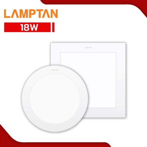 ดาวน์ไลท์ฝังฝ้า LED 18W LAMPTAN ULTRA SLIM Alu