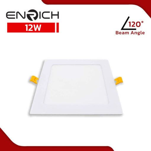 ดาวน์ไลท์ฝังฝ้า-LED-12W-หน้าเหลี่ยม-ENRICH-รุ่น-SLIM-D