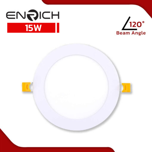 ดาวน์ไลท์ฝังฝ้า-LED-15W-หน้ากลม-ENRICH-รุ่น-SLIM-D