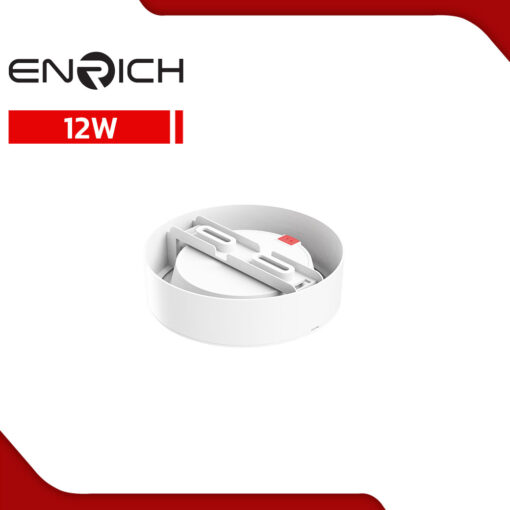 โคมไฟดาวน์ไลท์-LED-หน้ากลม-ENRICH-EASY-O-สีขาว-12W-1