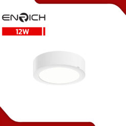 โคมไฟดาวน์ไลท์-LED-หน้ากลม-ENRICH-EASY-O-สีขาว-12W