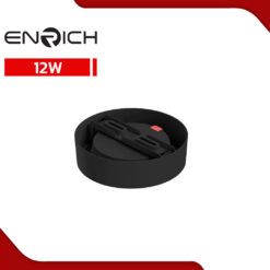 โคมไฟดาวน์ไลท์-LED-หน้ากลม-ENRICH-EASY-O-สีดำ-12W-1