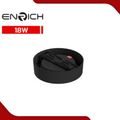 โคมไฟดาวน์ไลท์-LED-หน้ากลม-ENRICH-EASY-O-สีดำ-18W-1